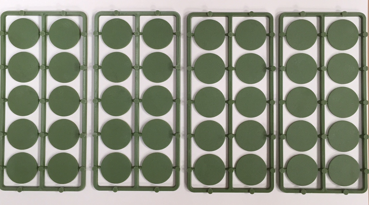 WARGAMING WAR GAMES RENEDRA PAVED EFFECT 50mm ROUND BASES Pack 
